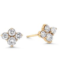 Sara Weinstock - Dujour 4-diamond Cluster Stud Earrings - Lyst