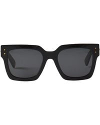 Lanvin - Lunettes Maxi Rectangle Signature - Lyst