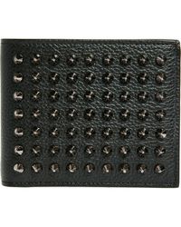 Christian Louboutin - Funky Studded Leather Bifold Wallet - Lyst