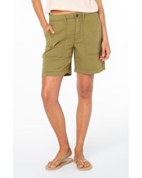 Roxy - Hawaii Harbor Cotton Shorts - Lyst