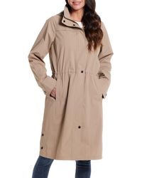 Gallery - Water Resistant Hooded Raincoat - Lyst