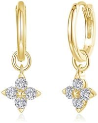 Lafonn - Trillium Simulated Diamond Dangle Earrings - Lyst