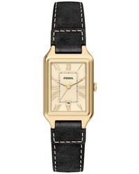 Fossil - Raquel Leather Strap Watch, 23Mm X 38Mm - Lyst