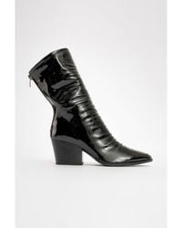 Prologue Shoes - Laval Back-Zip Block Heel Boot - Lyst