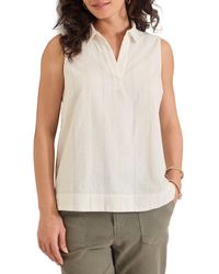Tommy Bahama - Palm View Stripe Sleeveless Linen & Cotton Top - Lyst