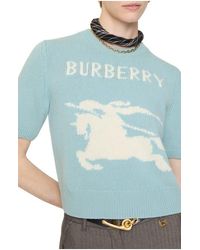 Burberry - Ekd Wool Cashmere Top - Lyst