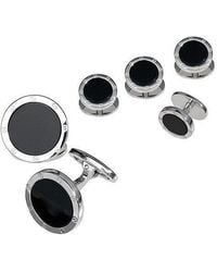 Jan Leslie - Rivet Etch Sterling Cufflinks & Studs - Lyst