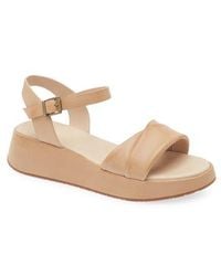 Chocolat Blu - Elly Ankle Strap Platform Wedge Sandal - Lyst