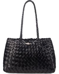 orYANY - Kayla Woven Leather Shoulder Bag - Lyst
