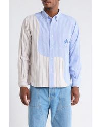 Brain Dead - X Brooks Brothers California Panelled Oxford Button-Down Shirt - Lyst