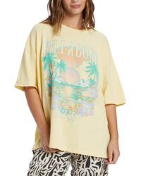 Billabong - ' Summer Side Collection Island Holiday Oversize Cotton Graphic T-shirt - Lyst