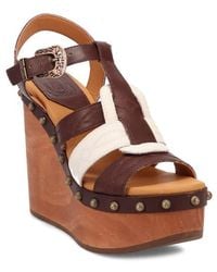 Dingo - Cosmo Slingback Platform Wedge Sandal - Lyst