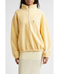 Rier - Wool Fleece Half Zip Sweatshirt - Lyst