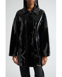 Stand Studio - Maxxy Faux Patent Leather Raincoat - Lyst