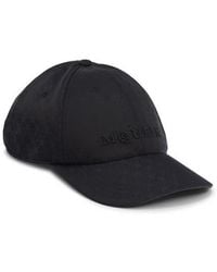 McQueen - Skull Jacquard Adjustable Baseball Cap - Lyst
