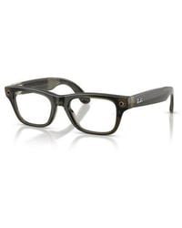Ray-Ban - 54Mm Rectangle Optical Glasses - Lyst