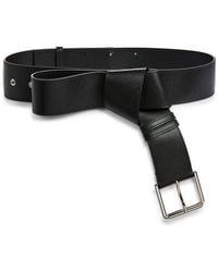 Givenchy - Windsor Knot Leather Belt With Buckle - Lyst