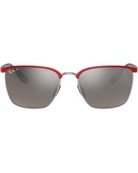 Ray-Ban - X Ferrari Scuderia 56mm Gradient Polarized Square Sunglasses - Lyst