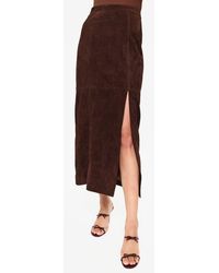 Cami NYC - Idris Suede Midi Skirt - Lyst