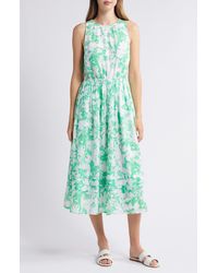 Caslon - Caslon(r) Floral Print Sleeveless Dress - Lyst