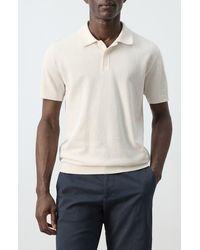 Mango - Fine Knit Polo - Lyst