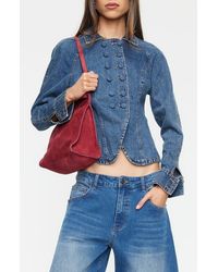 Lioness - Form Double Breasted Denim Jacket - Lyst