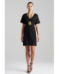 Natori - Compact Knit Short Sleeve Sheath Dress - Lyst
