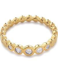 Monica Vinader - Lab Created Diamond Half Eternity Ring - Lyst