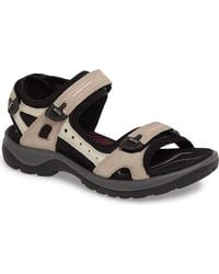 Ecco - Kids Yucatan 3-strap Sandal Size 7. 5 Leather Violet Ice Metallic - Lyst