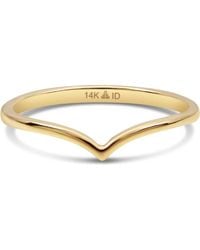 DEVATA - Chevron Ring - Lyst