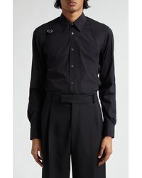 Alexander McQueen - Harness Cotton Long-sleeve Sport Shirt - Lyst