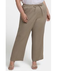 NYDJ - Drawstring Relaxed Fit Linen Blend Pants - Lyst