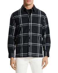Theory - Clyfford Waren Windowpane Shirt Jacket - Lyst