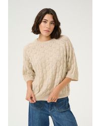 Kaffe - Malene Half Sleeve Round Neck Pullover - Lyst