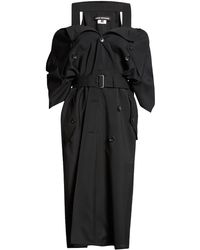 Junya Watanabe - Belted Cold Shoulder Wool & Mohair Dress - Lyst