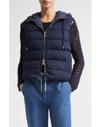 Eleventy - Hooded Down Puffer Vest - Lyst