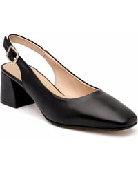 Menina Step - Pia Leather Slingback Pump - Lyst