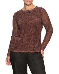 Sanctuary - Perfect Floral Long Sleeve Mesh T-Shirt - Lyst