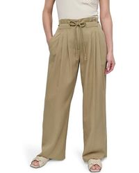 DKNY - Rope Tie Wide Leg Pants - Lyst