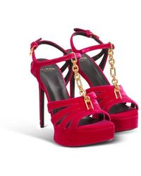 Balmain - Sync Platform Sandals - Lyst