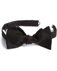 Eton - Solid Silk Blend Bow Tie - Lyst