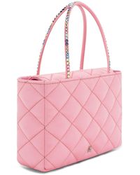 Amina Muaddi Amini Betty baby pink PVC bag