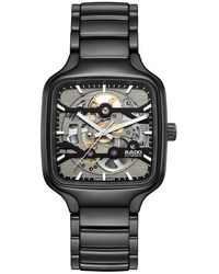 Rado - True Square Skeleton Automatic Ceramic Bracelet Watch, 38Mm - Lyst