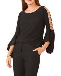 Chaus - Ladder Trim Bell Sleeve Top - Lyst