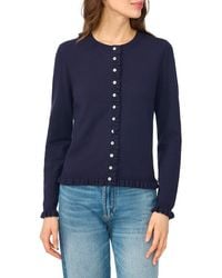 Cece - Ruffle Trim Cardigan - Lyst
