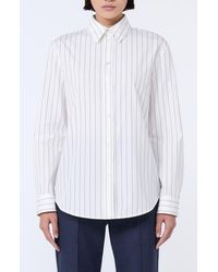 MM by Max Mara - Effige Cotton Button-Up Shirt - Lyst