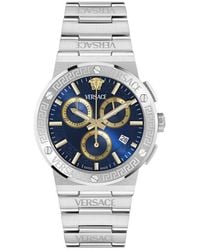 Versace - Greca Logo Chronograph Bracelet Watch, 40Mm - Lyst