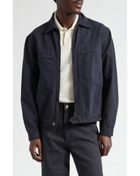 Palmes - Cotton Zip Worker Jacket - Lyst