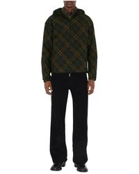 Burberry - Reversible Check Hooded Jacket - Lyst