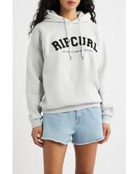 Rip Curl - Varsity Logo Graphic Hoodie - Lyst